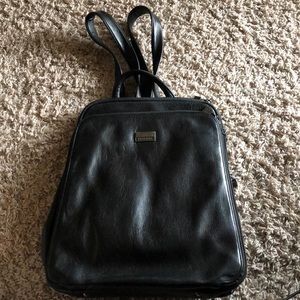REDUCED! Perlina Black Leather Backpack Purse
